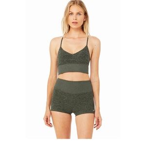 ALO YOGA Alosoft Lavish Bra  color hunter heather